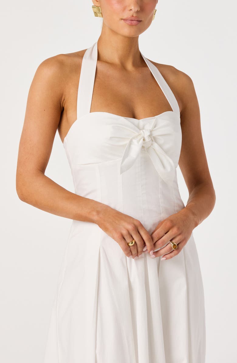 ASTR the Label Janae Halter Midi Dress, Alternate, color, White