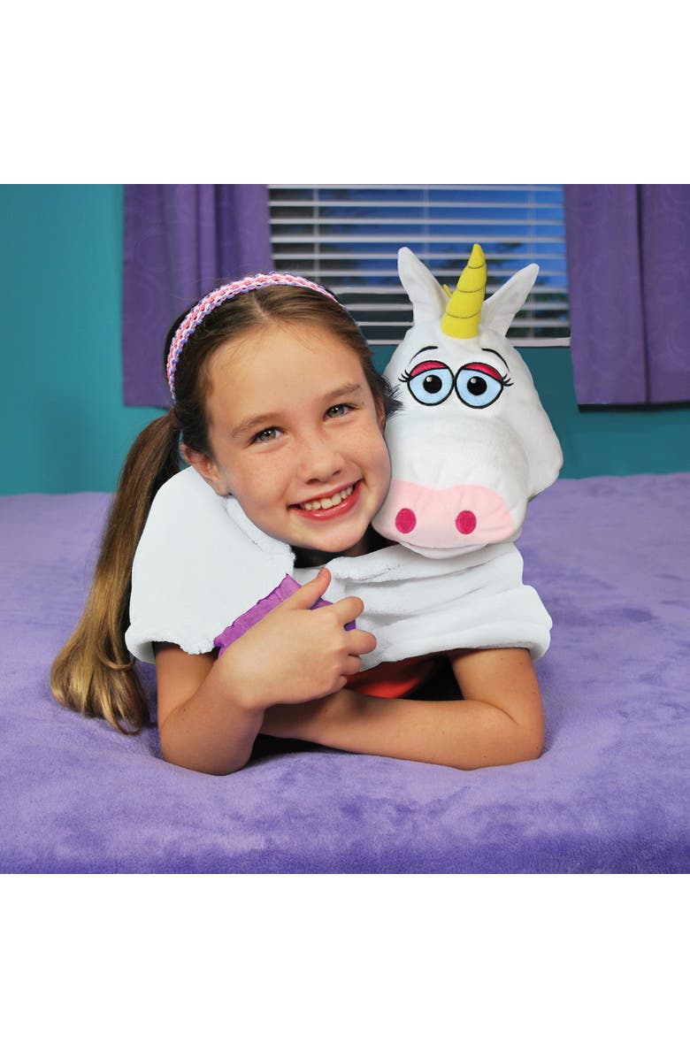 Cuddleuppets Unicorn Whitepurple 2 In 1 Plush Puppet & Blanket, Alternate, color, Multicolored