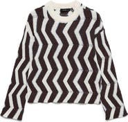 VERO MODA Libra Zigzag Stripe Sweater