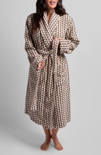 Parachute Mosaic Organic Cotton Robe In Brown