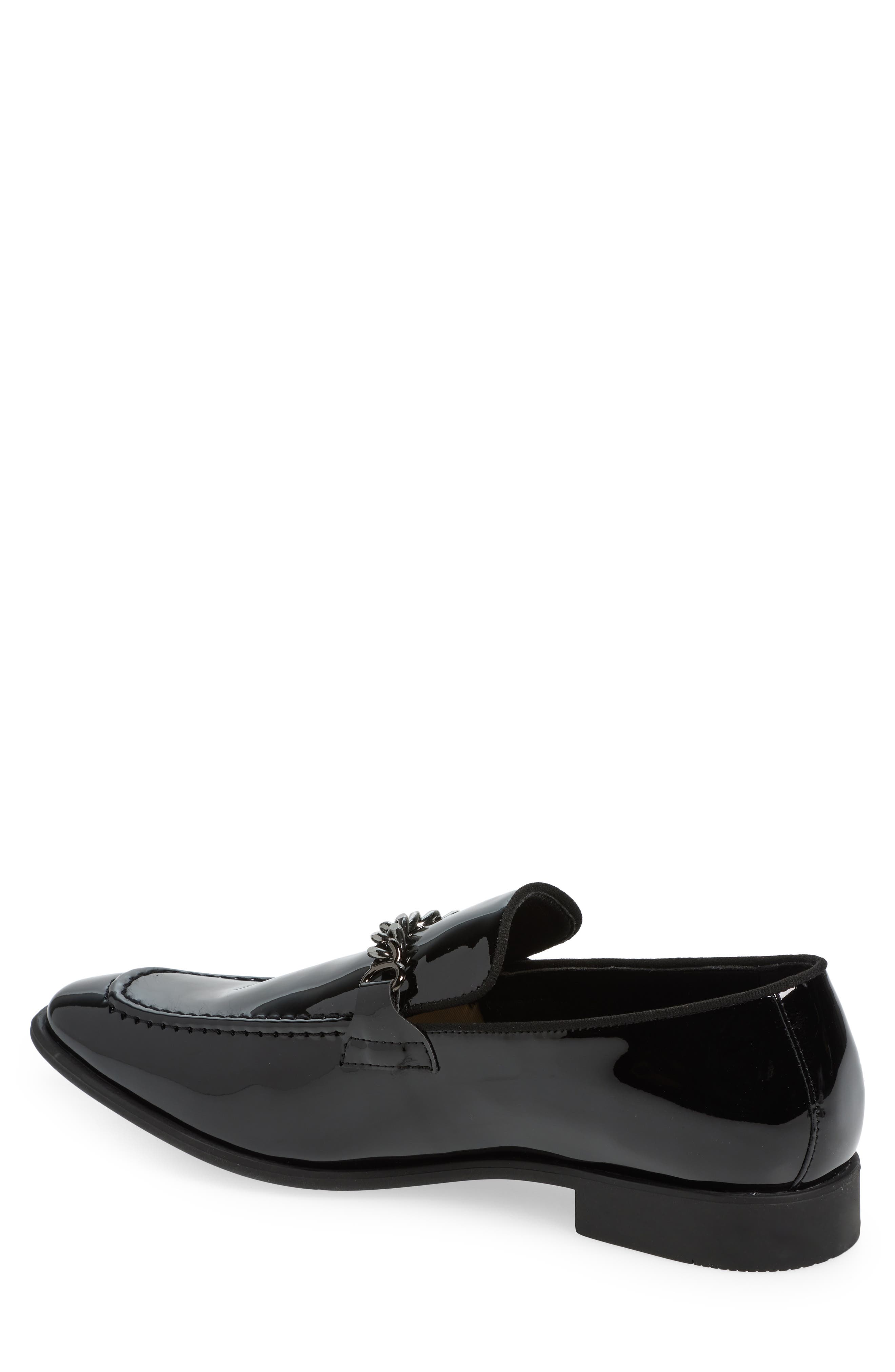 Abound Soren Chain Patent Loafer, Alternate, color, Black Patent