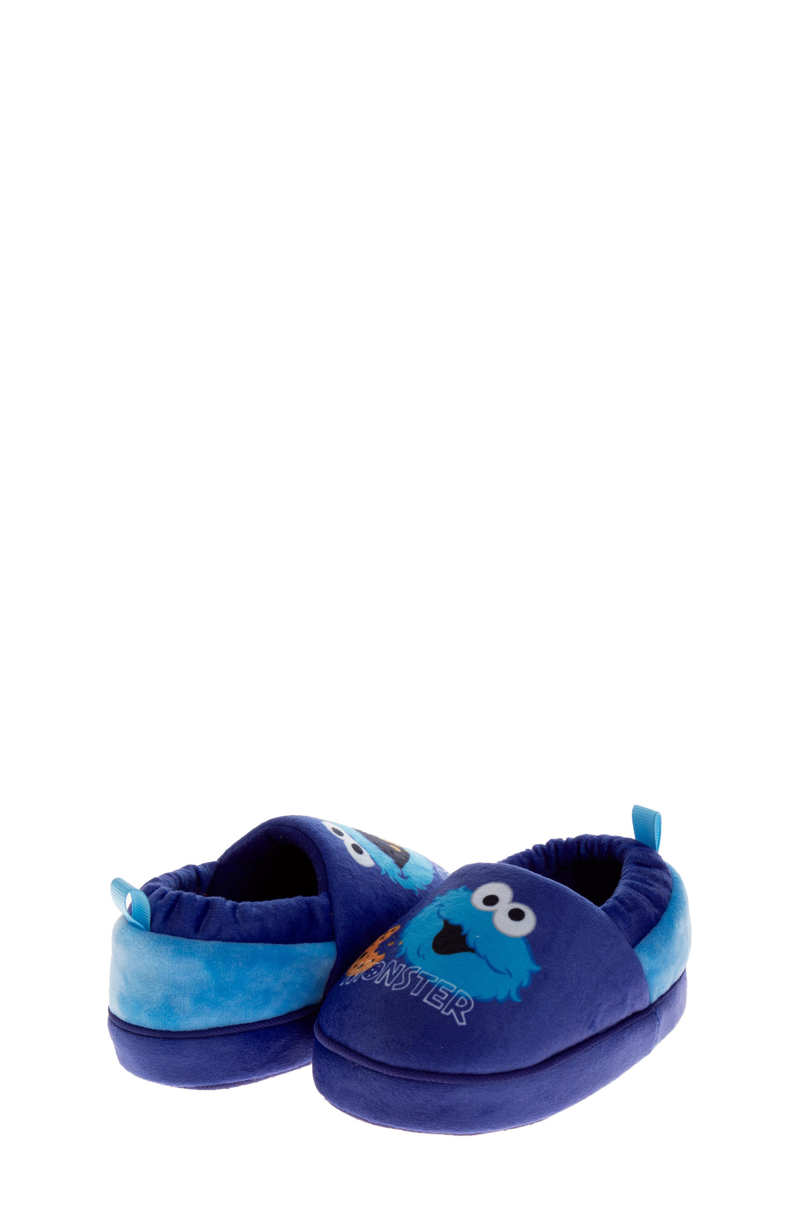 Kids' Sesame Street® Cookie Monster Slipper, Alternate, color, BLUE