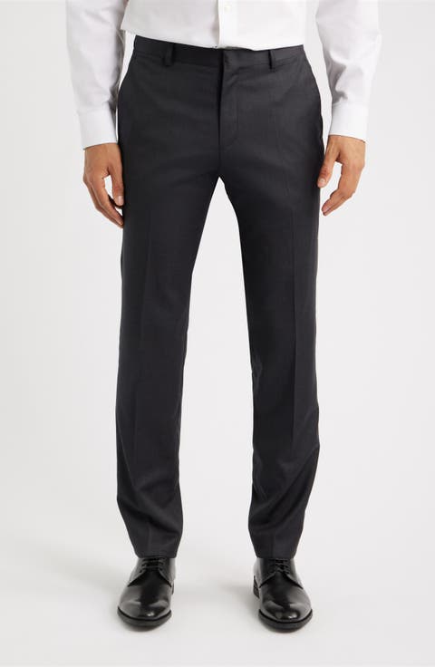 Genius Slim Fit Wool Suit Pants