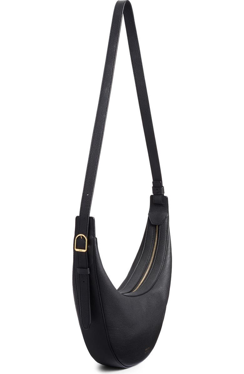 Khaite Small Augustina Suede Hobo Bag, Alternate, color,