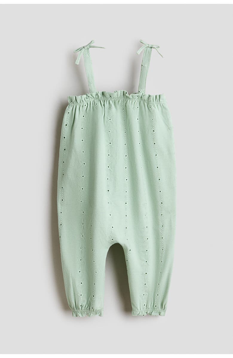 H&M Cotton Romper Suit, Main, color, Light Green