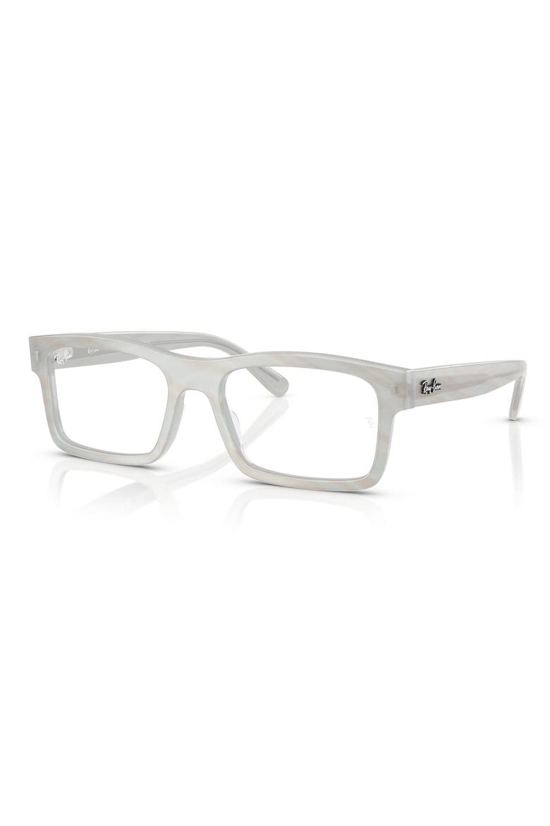 RB5435 54mm Rectangle Optical Glasses, Alternate, color, LIGHT BLUE
