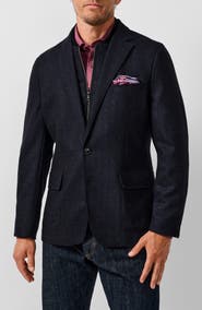 David Donahue Jeremy Wool Tweed Hybrid Soft Coat