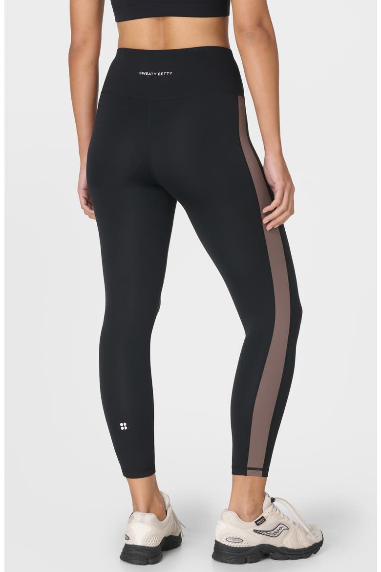 All Day 7/8 Side Stripe Leggings, Alternate, color, BLACK TAUPE