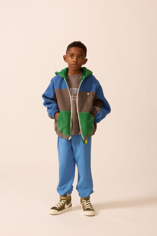 The Sunday Collective Polar Fleece Zip Up In Multi