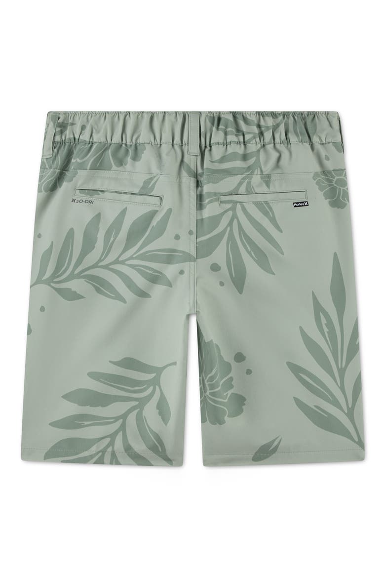 Kids' Stretch Back Walk Shorts, Alternate, color, AQUA GRAY