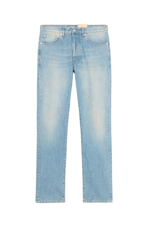 966 John Stone Wash 5-Pocket Regular Fit Denim Trousers