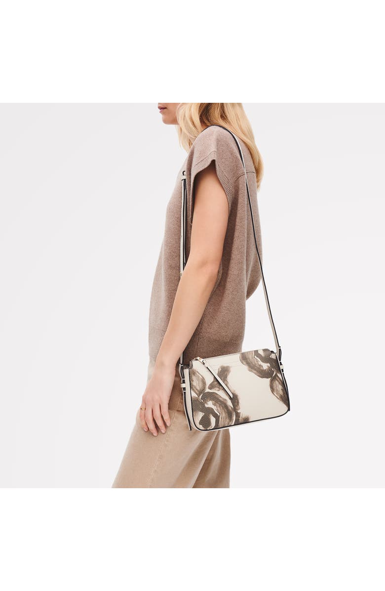 Radley Oak Street - Floral Small Ziptop Crossbody Bag, Alternate, color, Salt