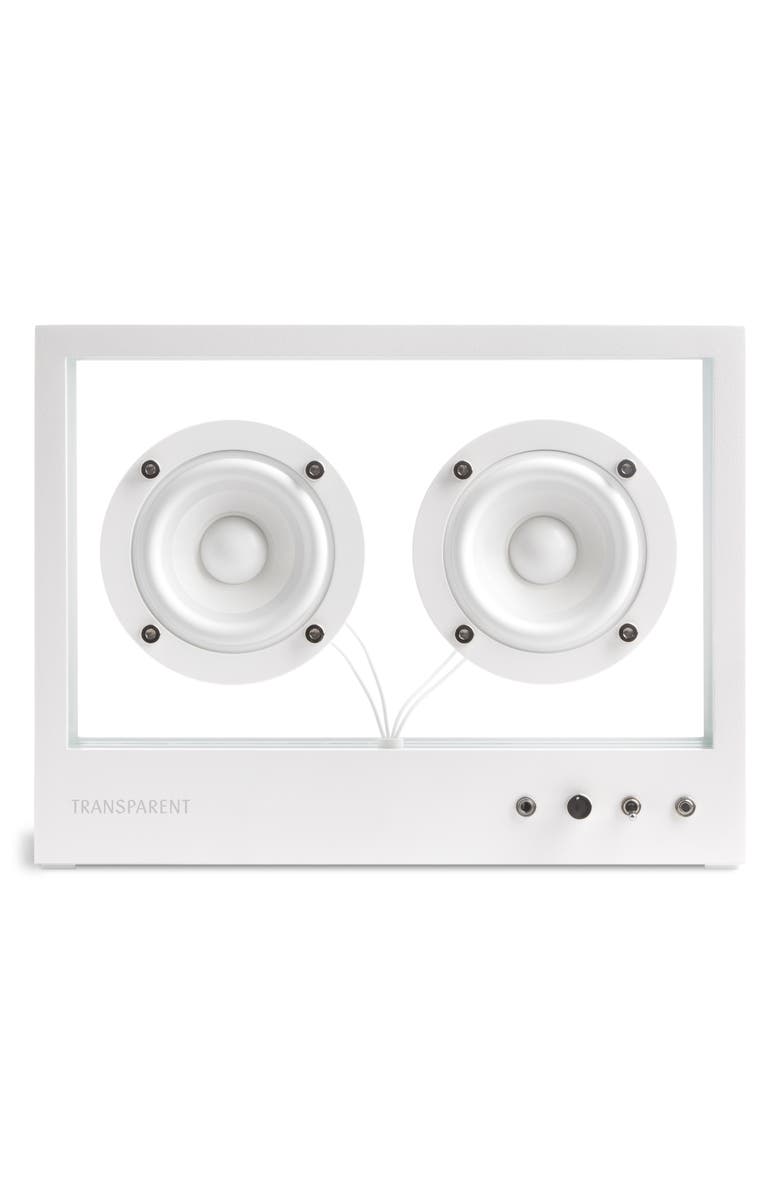 TRANSPARENT Sound Small Transparent Speaker, Main, color, White