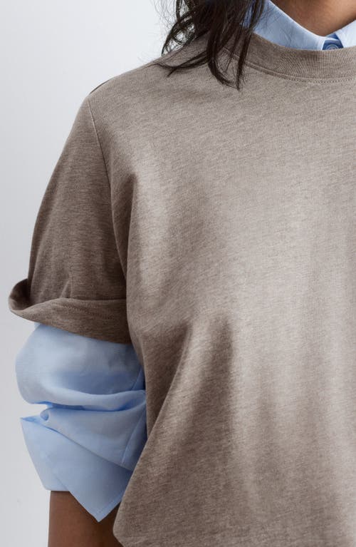 & Other Stories Crewneck T-shirt In Gray
