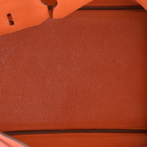 Pre-owned Hermes Hermes Birkin Handbag Orange Togo With Gold Hardware 35 In Orange