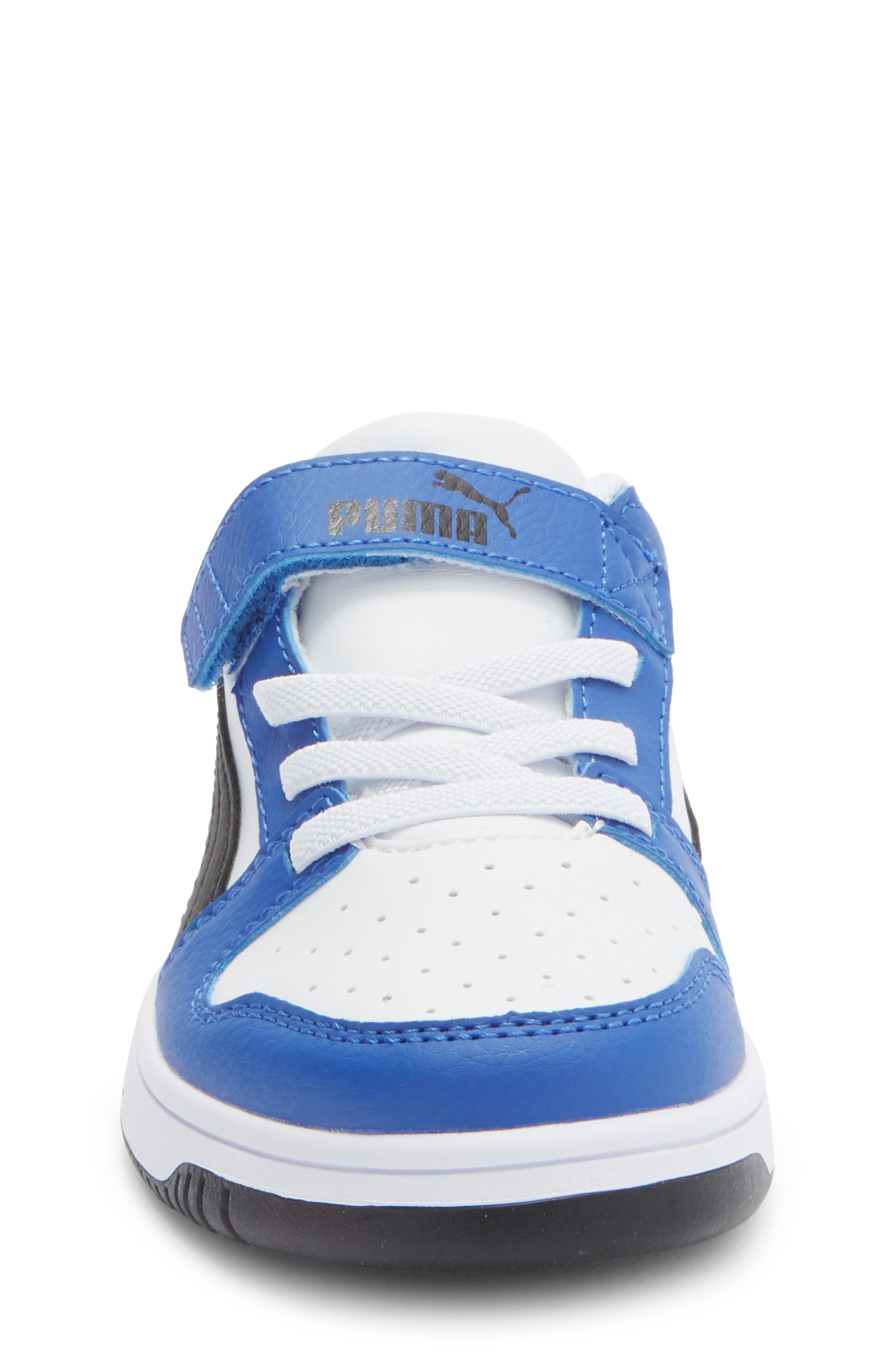 PUMA Kids' Rebound Layup Low Top Sneaker, Alternate, color, White