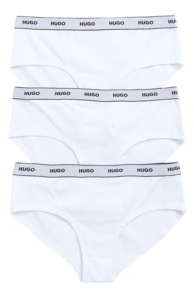 BOSS Triplet String Hipsters, Main, color, White