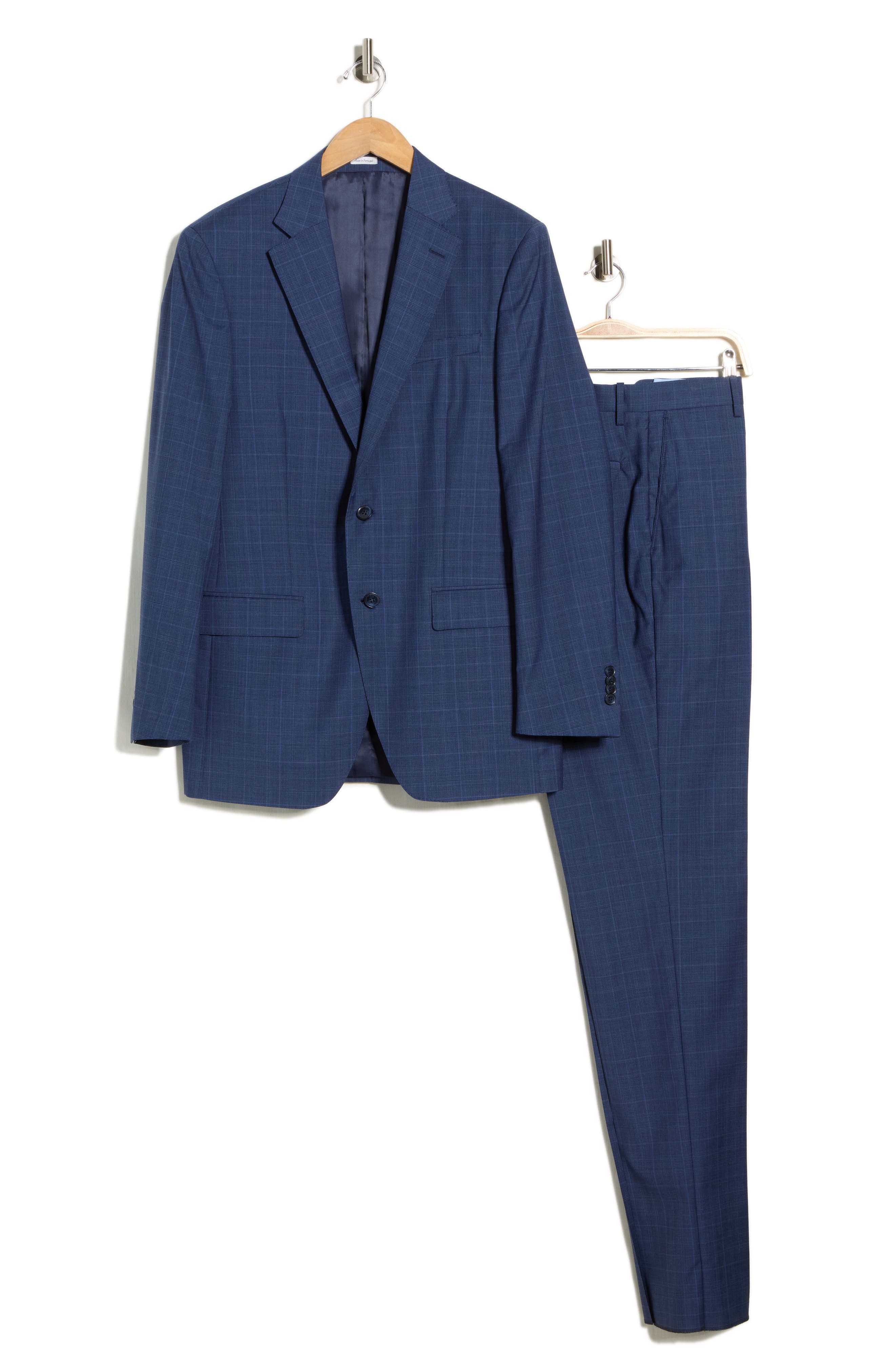 Peter Millar Flynn Classic Fit Windowpane Wool Suit