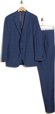 Peter Millar Flynn Classic Fit Windowpane Wool Suit