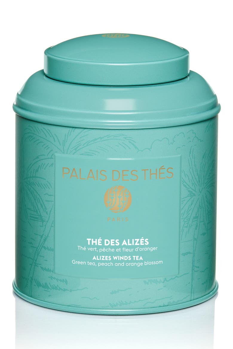 Thé Des Alizés Loose Leaf Peach Green Tea, Main, color, GREEN