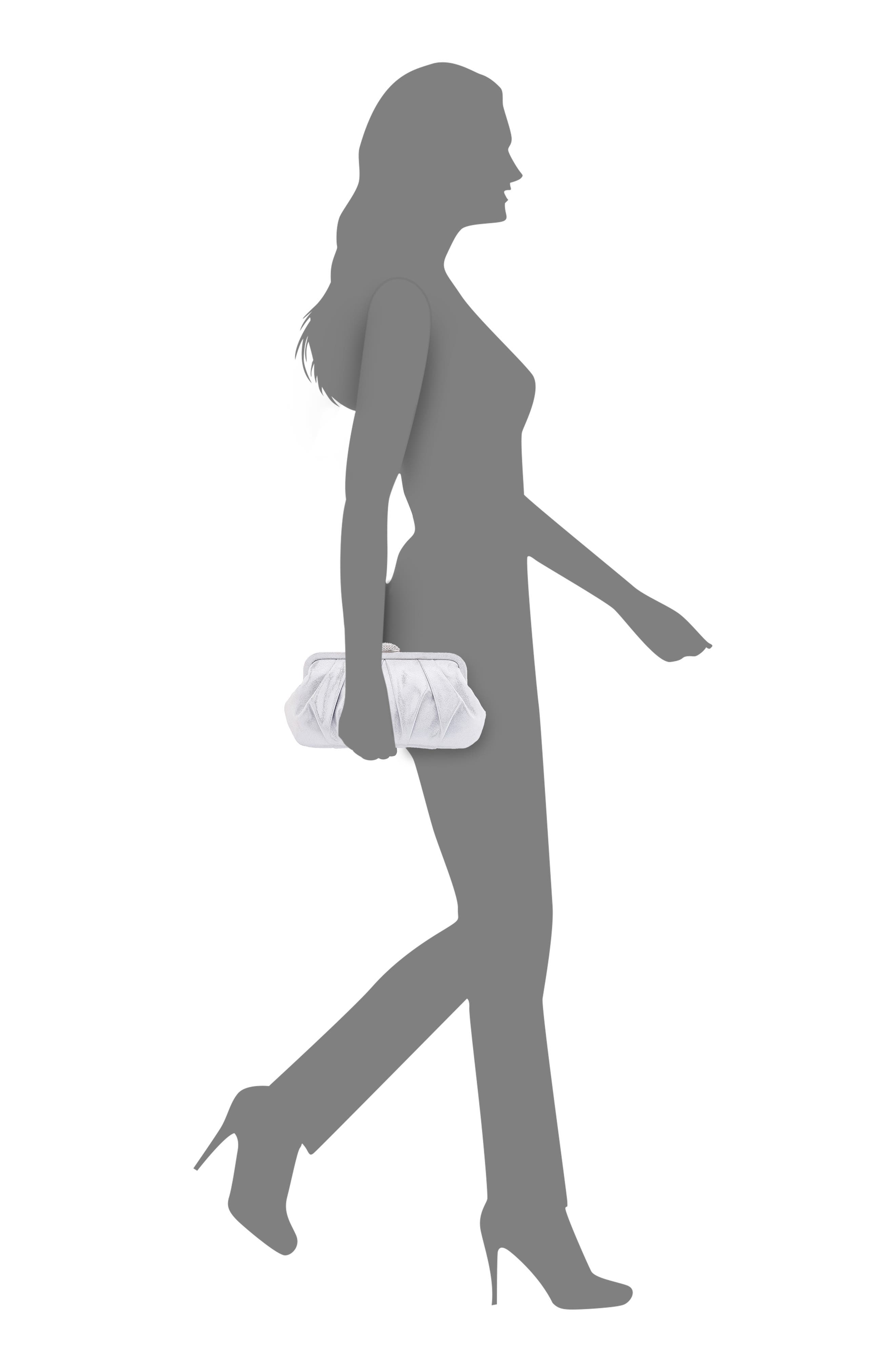 Nina Concord Frame Clutch, Alternate, color, 