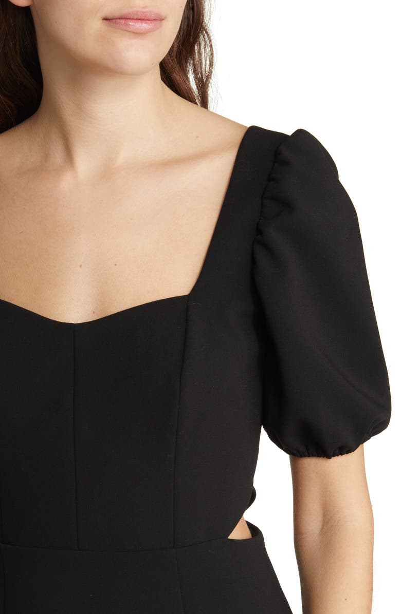 French Connection Whisper Sweetheart Puff Sleeve Dress, Alternate, color, 