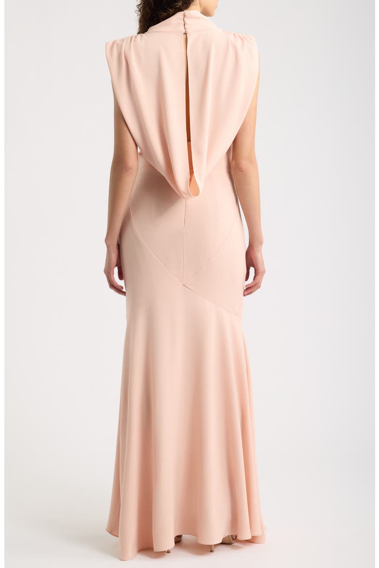 Adelina Stretch Crepe Gown, Alternate, color, BLUSH