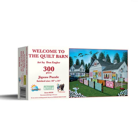 Welcome to the Quilt Barn 300 piece Jigsaw Puzzle for Adults