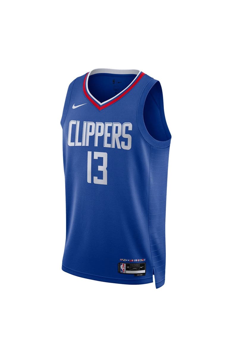 Nike Unisex Nike Paul George Royal LA Clippers Swingman Jersey - Icon Edition, Alternate, color, 