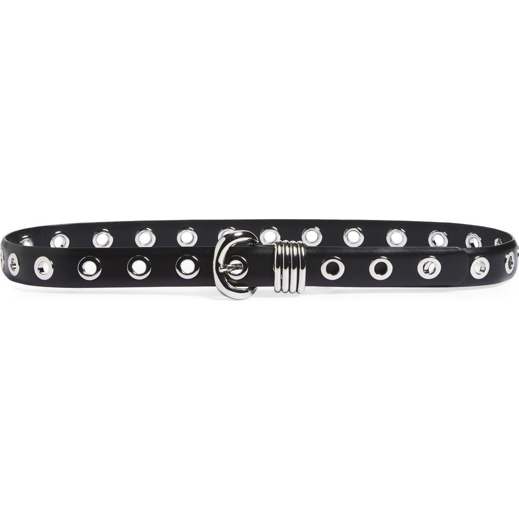 Madewell Metal Eyelet Belt in True Black at Nordstrom Rack, Size Small