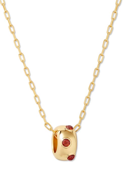 Brook & York Brook And York Kate Birthstone Pendant Necklace In Gold - January