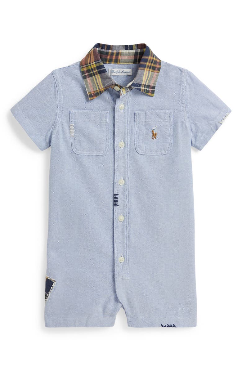 Ralph Lauren Classic Cotton Oxford Shortall, Main, color, Bsr Blue