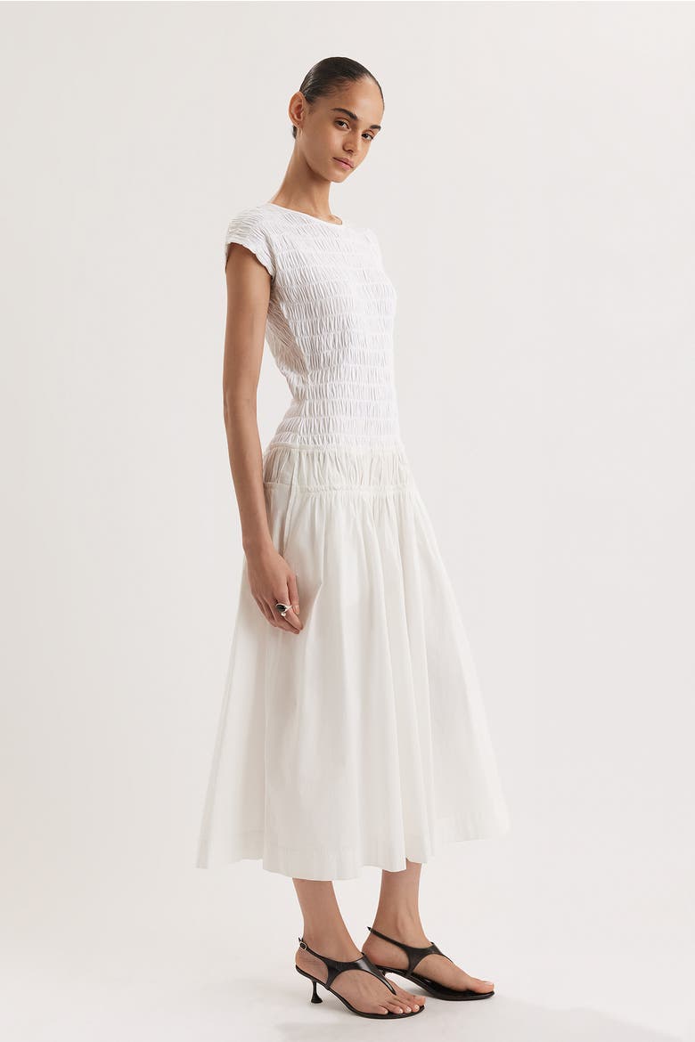 Meghna Dress, Alternate, color, White