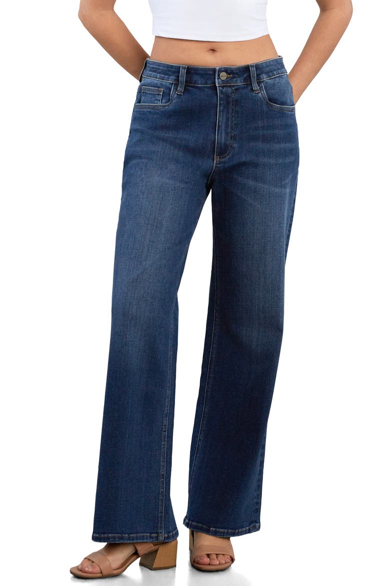 90s Straight Leg Jeans, Main, color, COZY BLUE