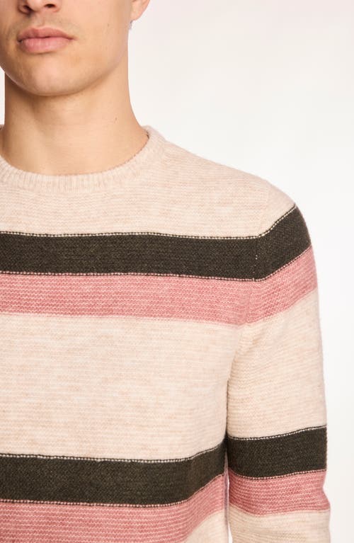Paisley & Gray Stripe Crewneck Sweater In Multi