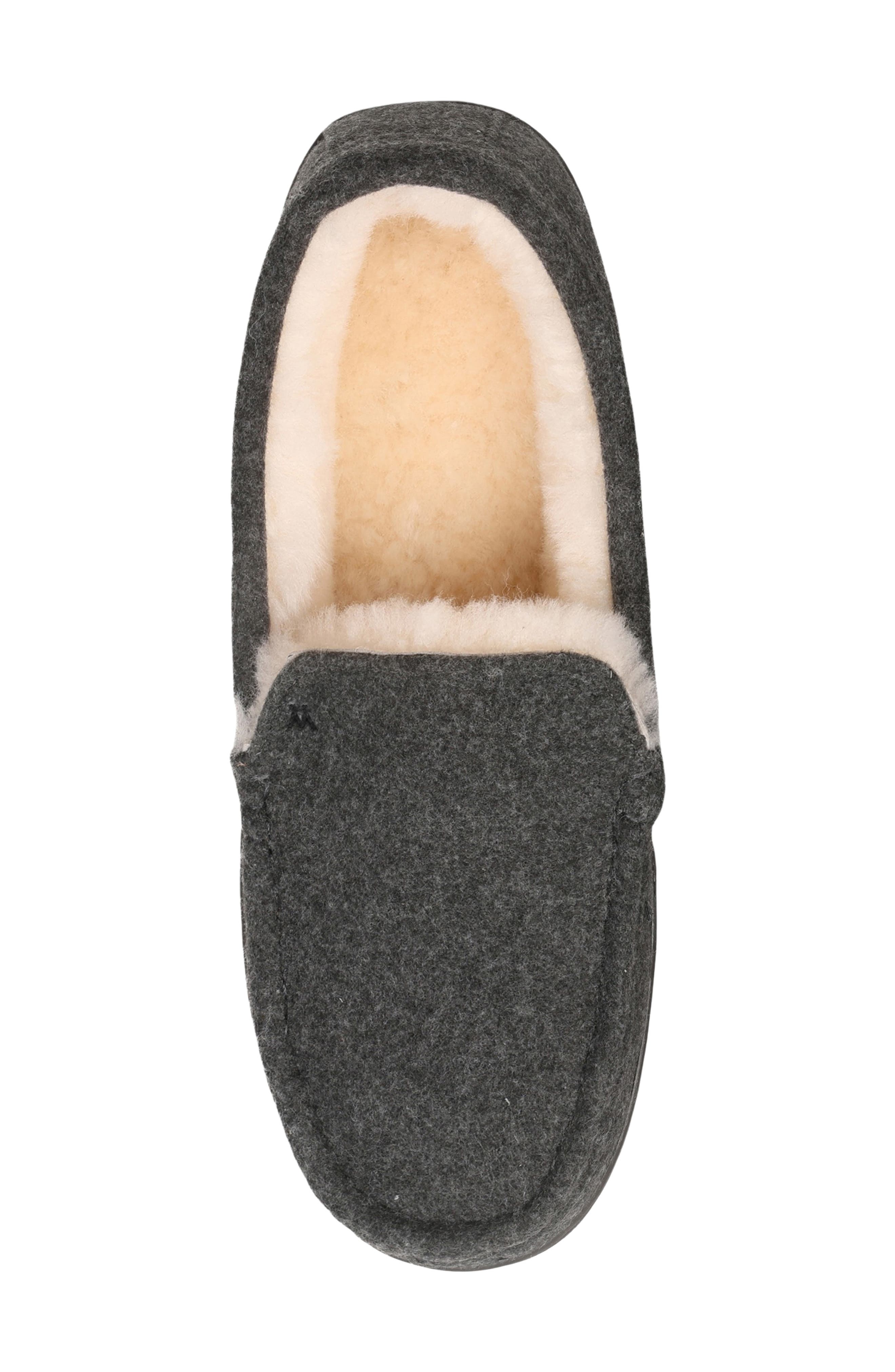 Mykos Harrison Faux Shearling Lined Moc Slipper, Alternate, color, Grey Wool