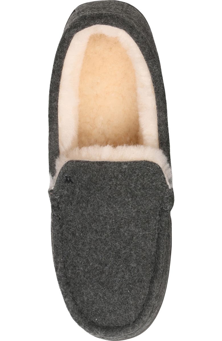 Mykos Harrison Faux Shearling Lined Moc Slipper, Alternate, color, Grey Wool