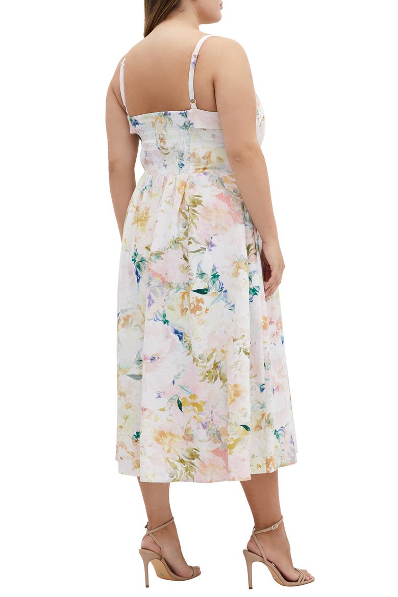 Garden of Love Fit & Flare Dress, Alternate, color, GARDEN OF LOVE