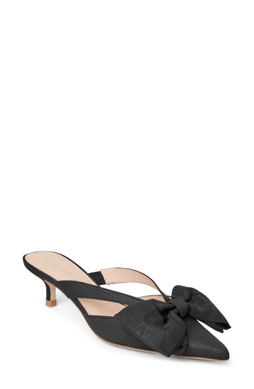 Jack Rogers Cynthia Bow Pointed Toe Mule In Black