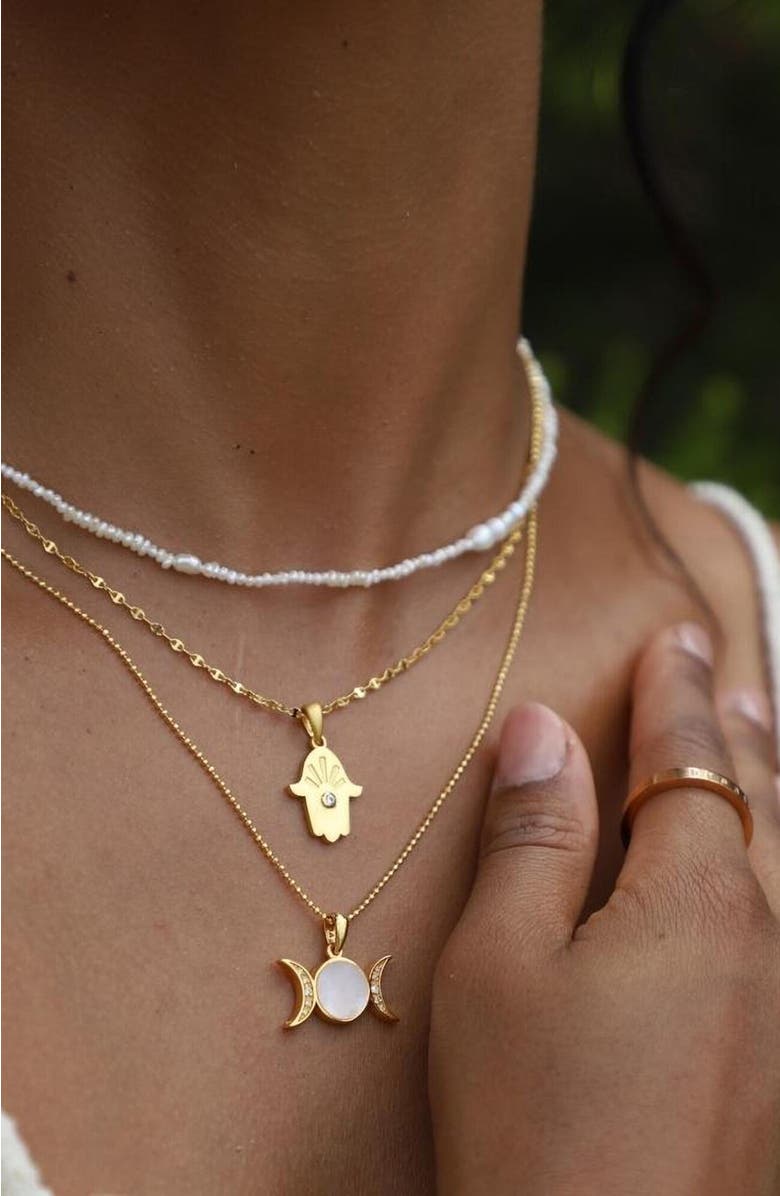 Mantra Journey Pearl Chain, Alternate, color, Pearl