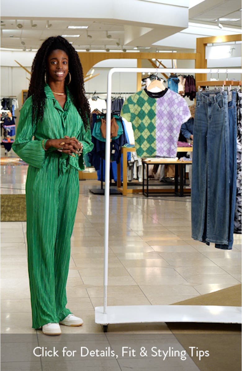 Kids' Geo Print Crewneck Sweater, sales video thumbnail