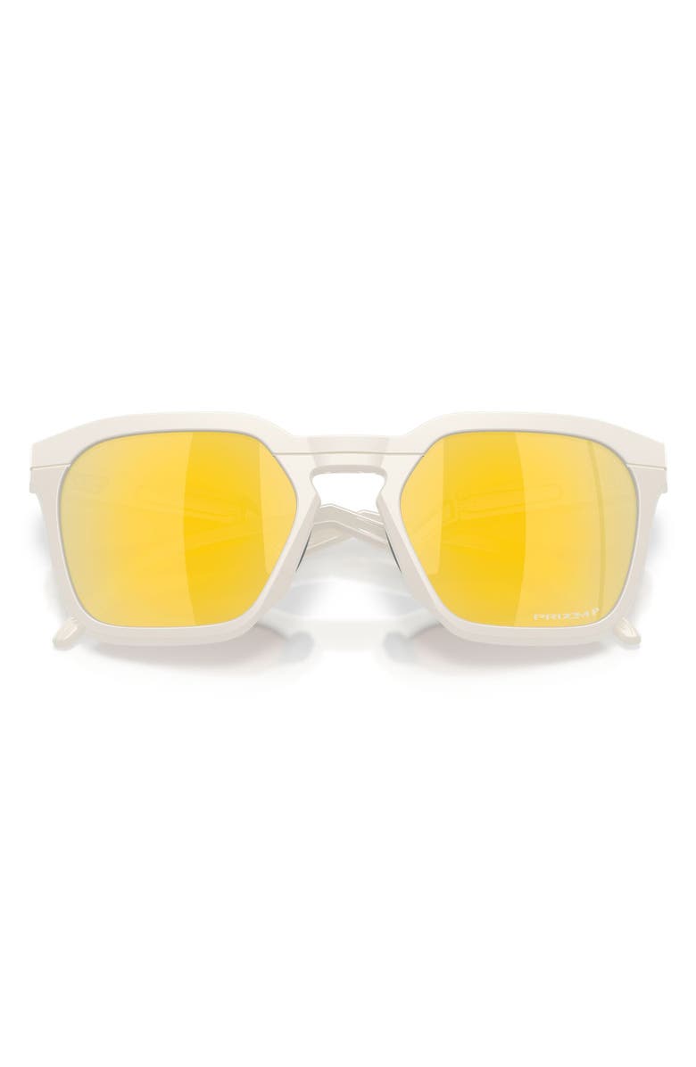 Oakley HSTN SQ 54mm Prizm<sup>™</sup> Polarized Square Sunglasses, Alternate, color, Matte Mist / Prizm 24K