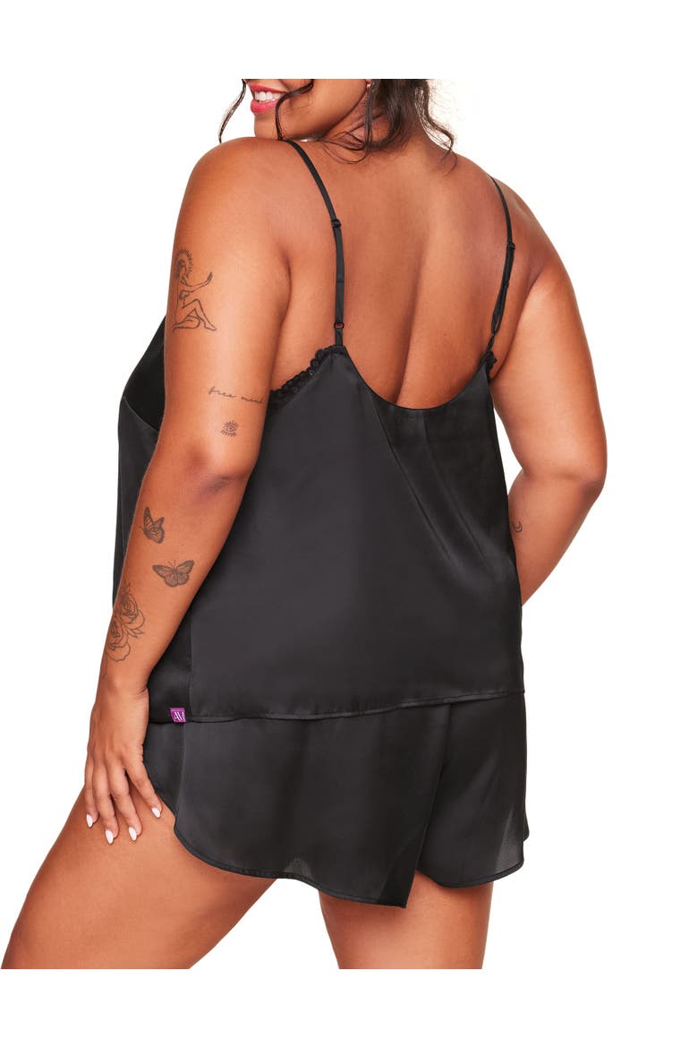 Linnie Pajama Camisole & Short Set, Alternate, color, Black