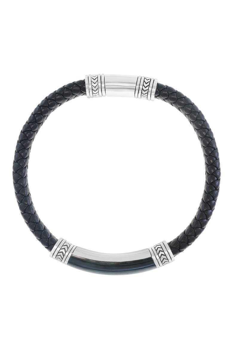 Malachite & Leather Bracelet, Alternate, color, GREEN