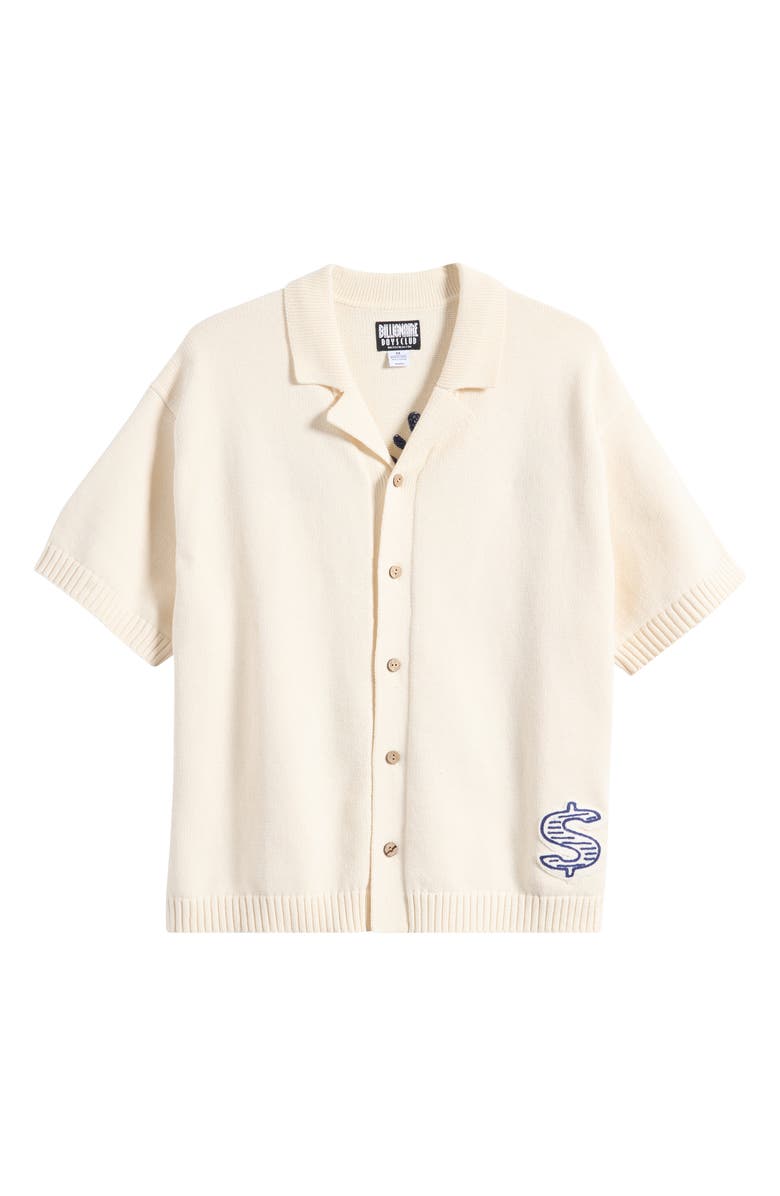 Billionaire Boys Club BB Rarity Camp Collar Short Sleeve Cotton Cardigan, Main, color, 