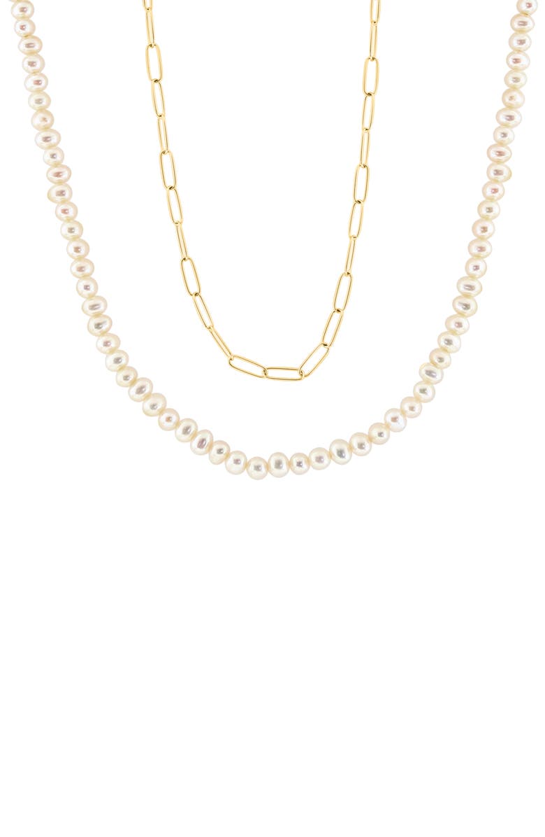 EFFY 14K Gold Freshwater Pearl Necklace, Main, color, 