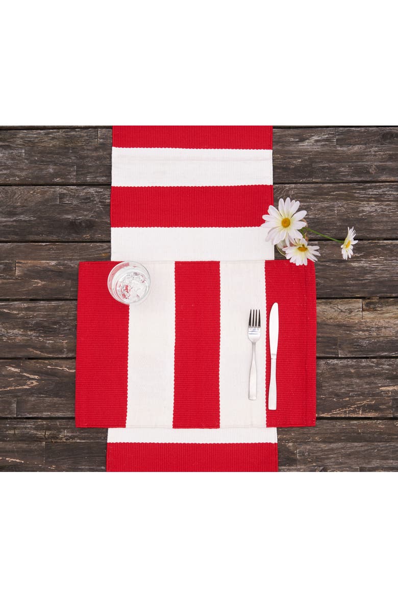 Cabana Stripes Runner Collection, Alternate, color, Red