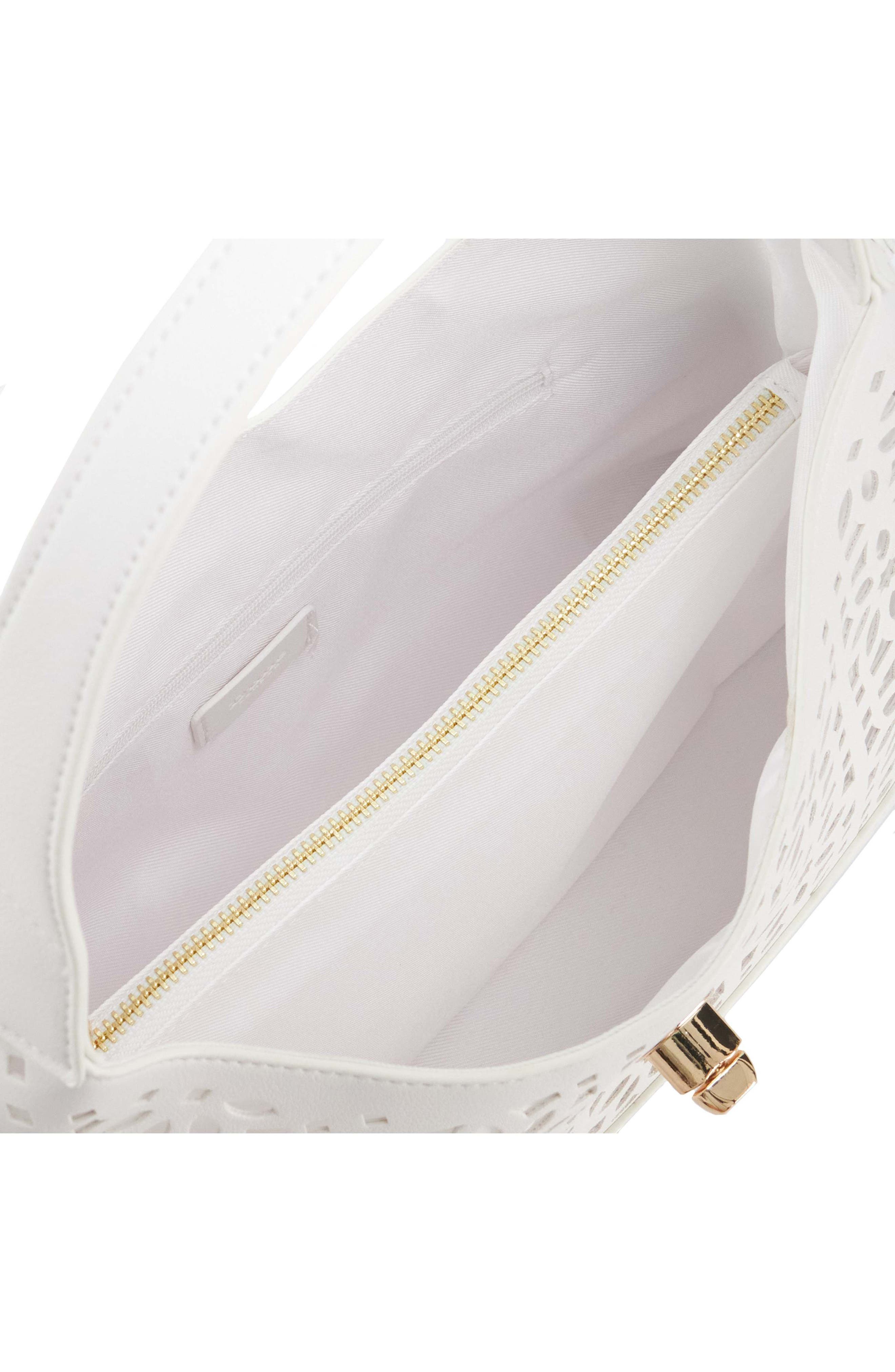 Dune London Dlaser Shoulder Bag, Alternate, color, White