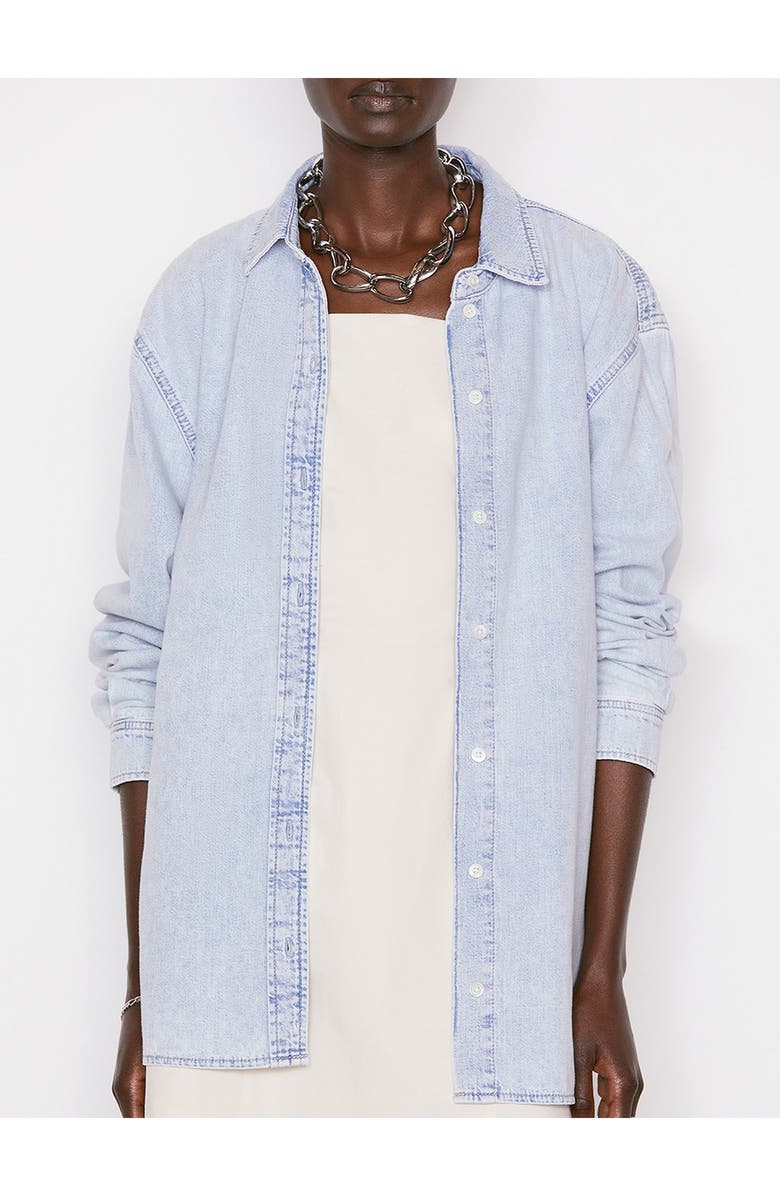 FRAME The Beach Oversize Denim Button-Up Shirt, Alternate, color, 