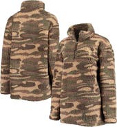 G-III 4HER BY CARL BANKS Women's G-III 4Her by Carl Banks Camo San Francisco Giants Sherpa Quarter-Zip Jacket